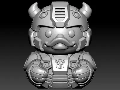 Rubber duck Bumblebee - Transformers model - 3D print 3D print model