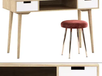 La Redoute Interieurs Jimi Vintage Desk 3D model