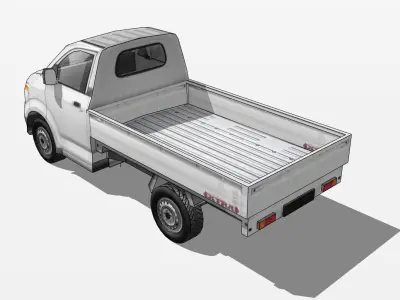 Suzuki Mega Carry pickup Low-poly 3D model