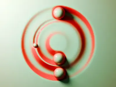 Physics Ball Loop Animation 3D model