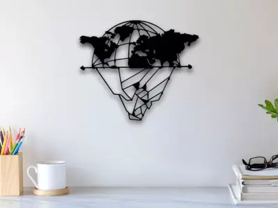 World Wall Art 3D print model