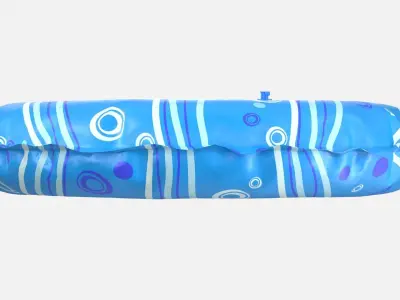 Inflatable Pool Float Ring PBR Low-poly 3D model