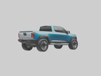 Electric Pickup Truck model 3D model