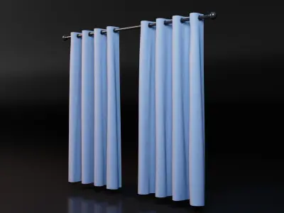 Curtain Set 3D model