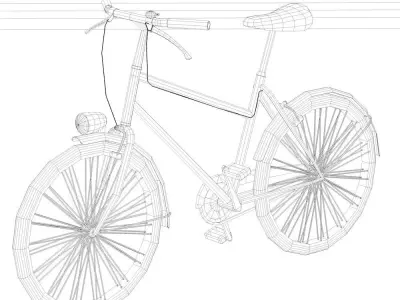 Bike City Low-poly 3D model