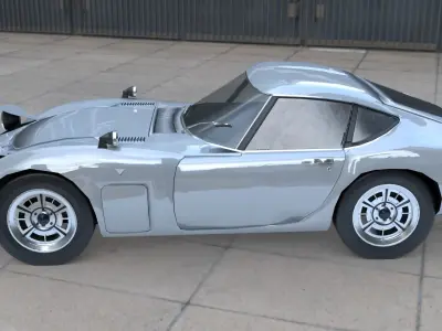 Toyota 2000 GT Low-poly 3D model