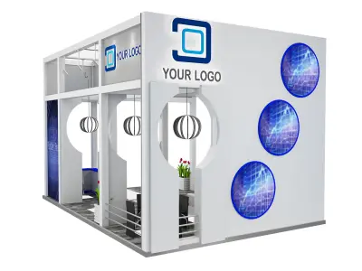 Booth Exhibition Stand a516 3D model