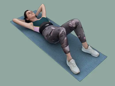 Stylized Fitness Character 3D model