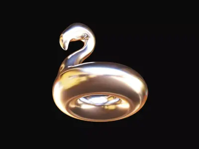 Stylized Flemingo figure 3D print model