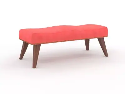 H2000465 BENCH RED 3D model
