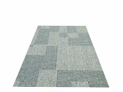 Fabric Textured Carpet Lowpoly Low-poly 3D model