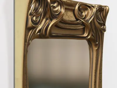 Art Nouveau Mirror 3D 3D model 3D model