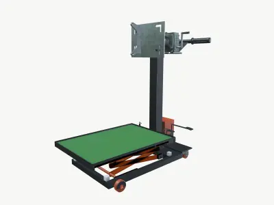 Engine stand 3D model