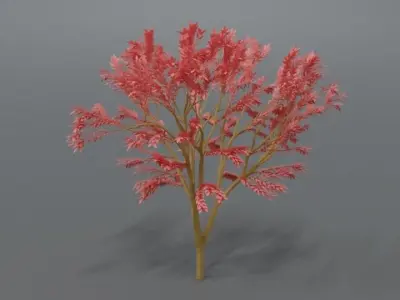 Low Poly Cartoon Tree Low-poly 3D model