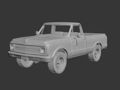 CHEVROLET K20 1972 3D print model