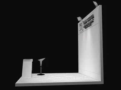 Booth Exhibition Stand a623f  3D model