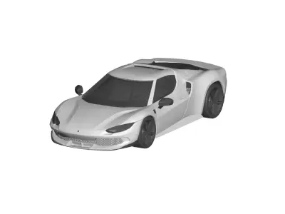 Ferrari 296   3D model