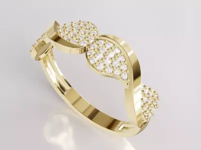 Jewelry Diamond Ring Model RG42 Free 3D print model