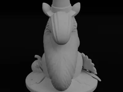 Cute Autumn squirrel Thanksgiving day 3D model for printing 3D print model