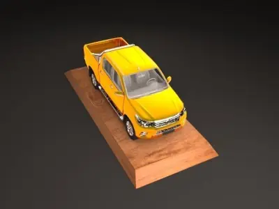 3d modeling toyota hilux pickup truck 3D model