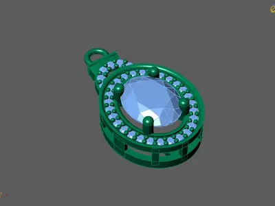 Women Pendants 3DM STL Pendant Renders Details 3D print model 3D print model