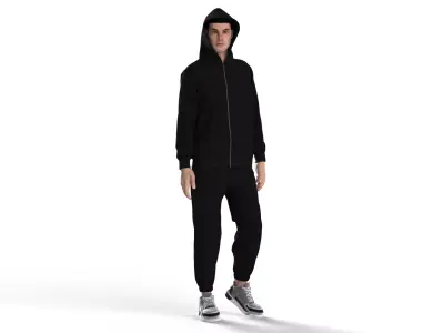 Male tracksuit 3D model
