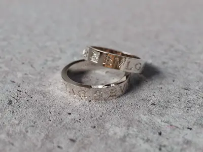 Set of Bvlgari-Bvlgari rings 3D print model