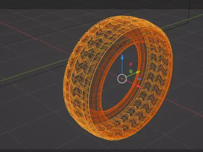 Construction Vehicle Tire  3D model