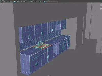 Modern house 3D model 26