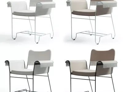 Gubi Tropique Dining Chair all modifications 3D model