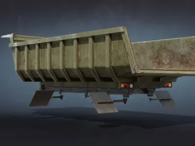 Tipper or Dump Body Low-poly 3D model