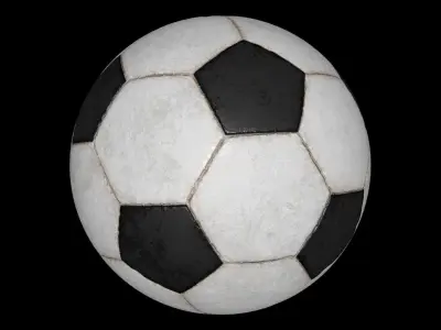 Soccar ball Low-poly 3D model