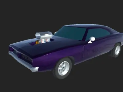 SUPER CHARGER Low-poly 3D model