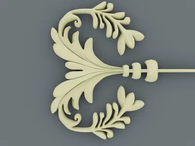 ornament baroque V3 3D model