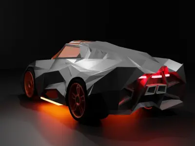 lamborghini egoista low polygon Low-poly 3D model