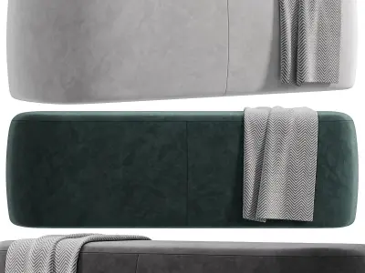 Ottoman Bench Stool By Vorsen 3D model