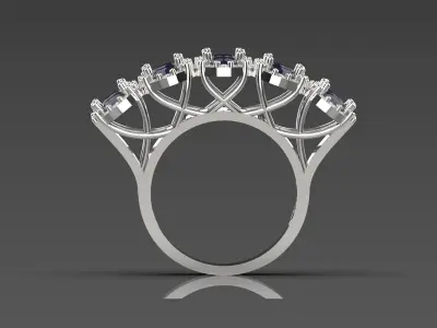 woman luxury diamond ring jr00023 3D print model