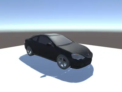 Acura RSX Optimized for mobile games Low-poly 3D model