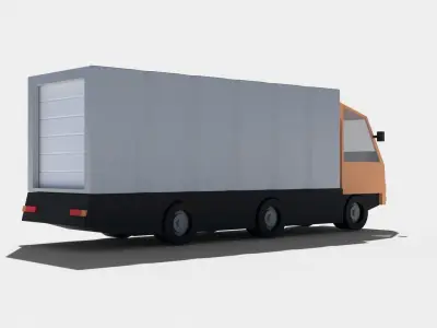 Truck B Low-poly 3D model