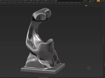 Modern Abstract Decorative sculpture 3d print model 35 3D print model