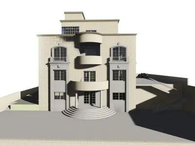Villa design exterior 3D model