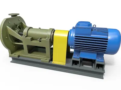 Pump centrifugal 3D model