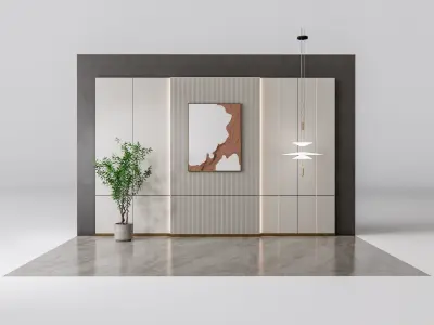 Decorative Wall Panel 3D wall panel 3d panel Backdrop 2 3D model