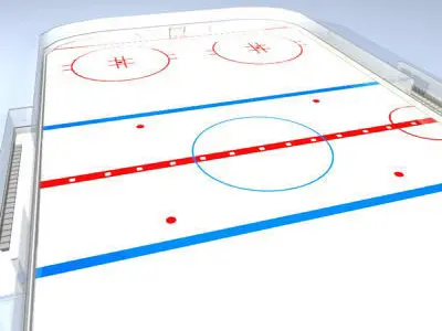 Hockey field 3D model