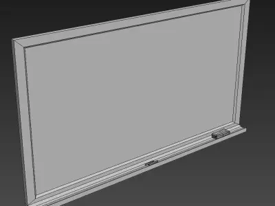 Old Chalkboard Low-poly 3D model