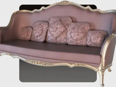 Carved canape for cnc 13 3D model