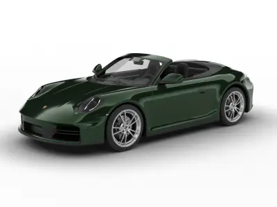 Porsche 911 Carrera Cabrio 2025 3d model 3D model