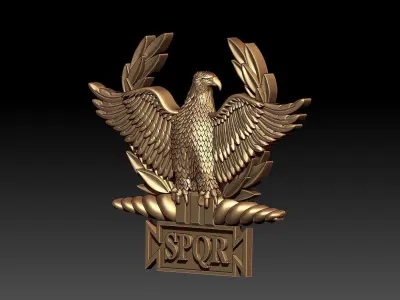 EAGLE SPOR PENDANT 3D print model