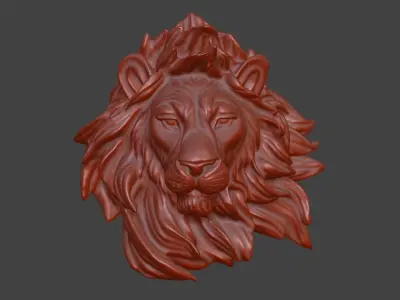 Lion Head Keyholder and wall decoration  3D print model