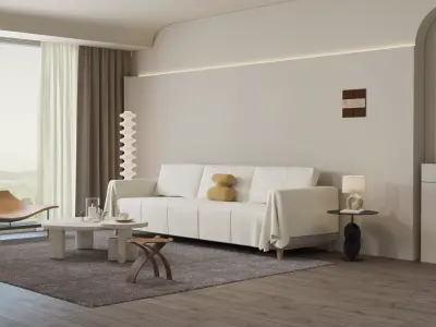 the silence of residential indoor 3 d model 3D model